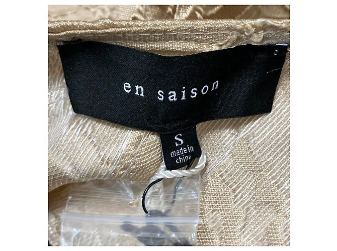 Autre Marque Vestido Fluffy Jacquard temporada Beige - vista 5