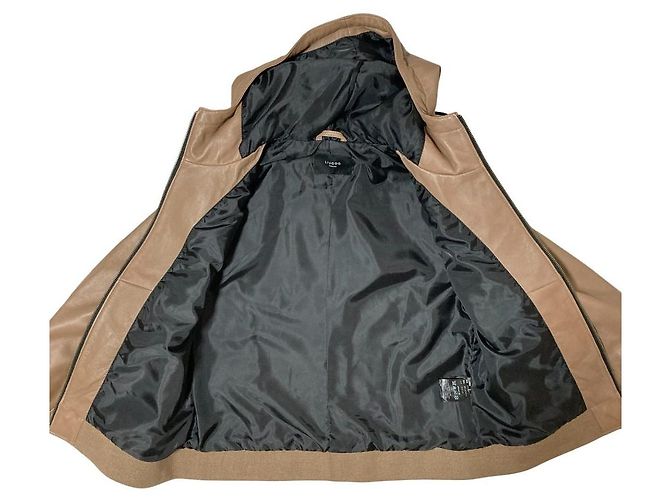 Autre Marque Felpa con cappuccio in pelle Liugoo tokyo Beige - vista 3
