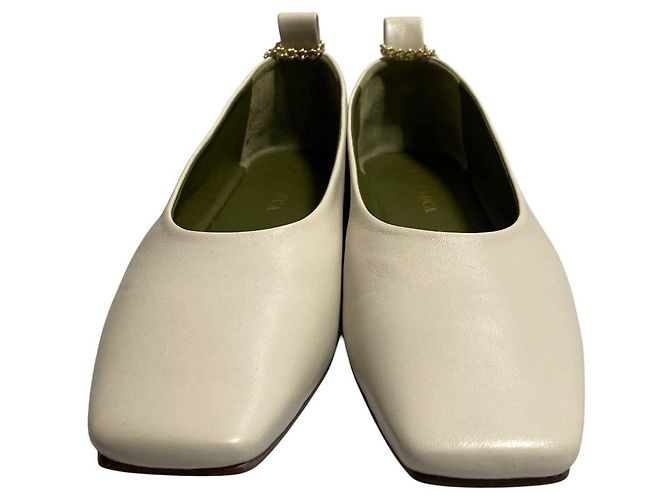 Autre Marque MARIA LUCA Augusta Ballet Flat Bailarinas Blanco - vista 4