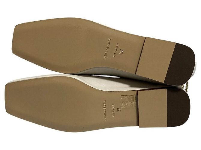 Autre Marque MARIA LUCA Augusta Ballet Flat Bailarinas Blanco - vista 7