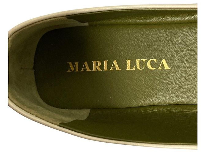 Autre Marque MARIA LUCA Augusta Ballet Flat Bailarinas Blanco - vista 9