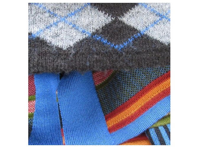 Autre Marque Abrigo largo de punto con estampado de cerdo Alberobello Multicolor - vista 12