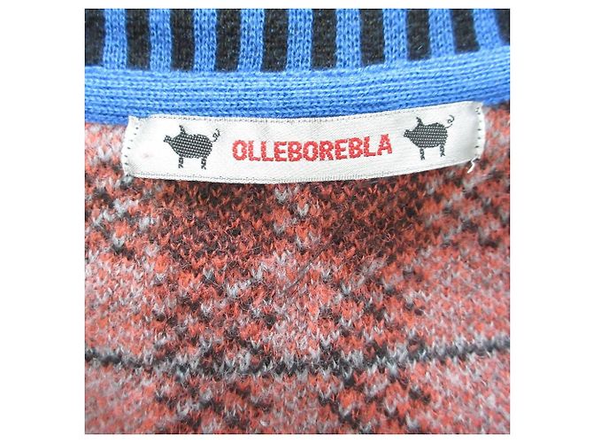 Autre Marque Abrigo largo de punto con estampado de cerdo Alberobello Multicolor - vista 7