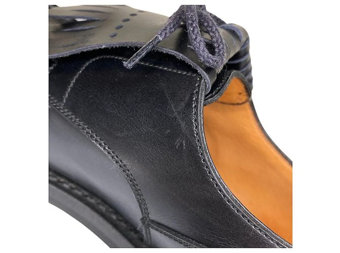 Autre Marque Scarpe Derby J.M. Weston 641 Golf Box Calf Nero - vista 13
