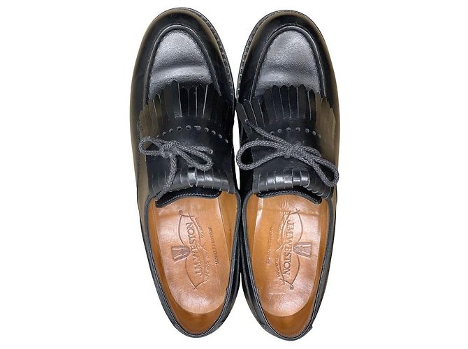 Autre Marque Scarpe Derby J.M. Weston 641 Golf Box Calf Nero - vista 5