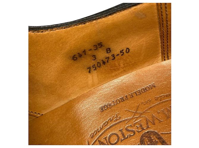 Autre Marque Scarpe Derby J.M. Weston 641 Golf Box Calf Nero - vista 9