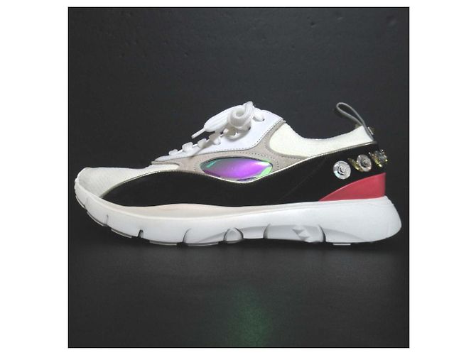 Sneakers in mesh Bijou Valentino Garavani Bianco - vista 2