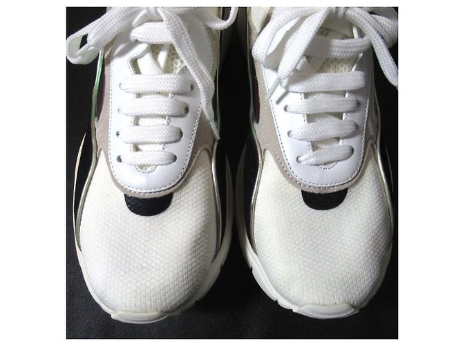 Sneakers in mesh Bijou Valentino Garavani Bianco - vista 4