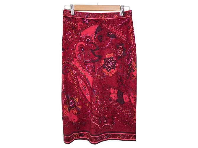 Leonard Fashion Flower Print No Collar Setup Red - view 6