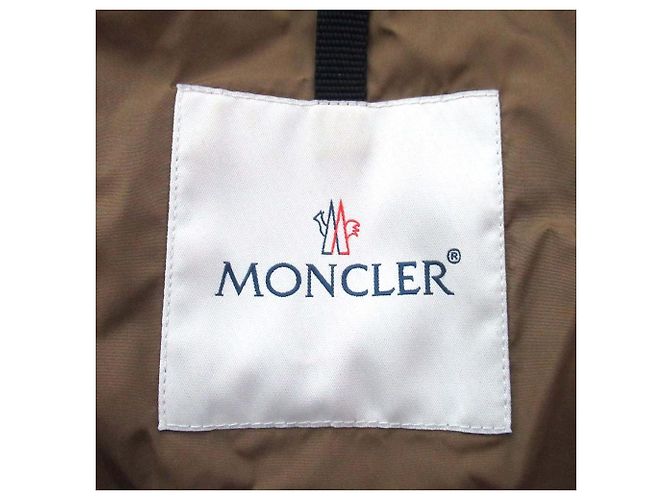 Giacca corta con cappuccio Moncler ROUZIC in misto lino Marrone - vista 10