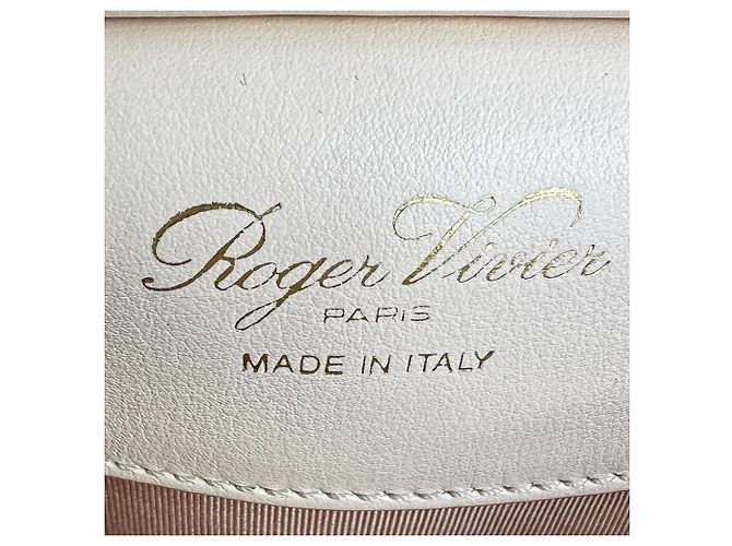 Bolsa 2way em couro e tweed Roger Vivier Rosa - vista 9