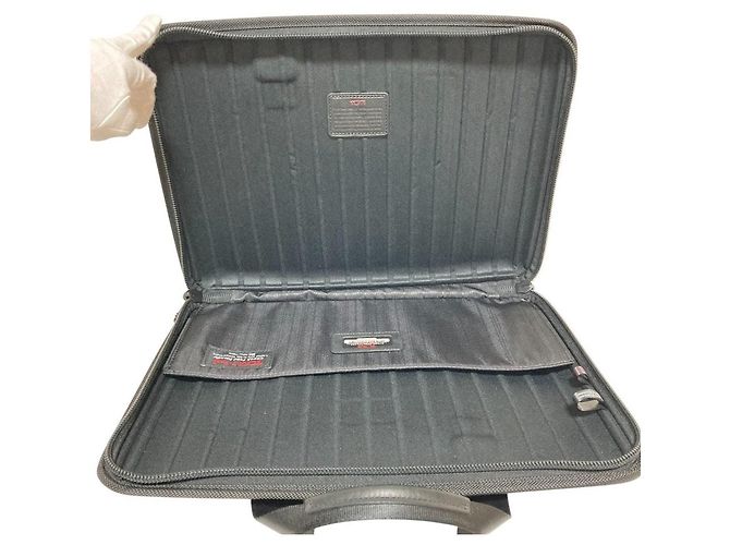 Tumi PC Aktentasche aus Leder und Nylon Schwarz - Ansicht 6