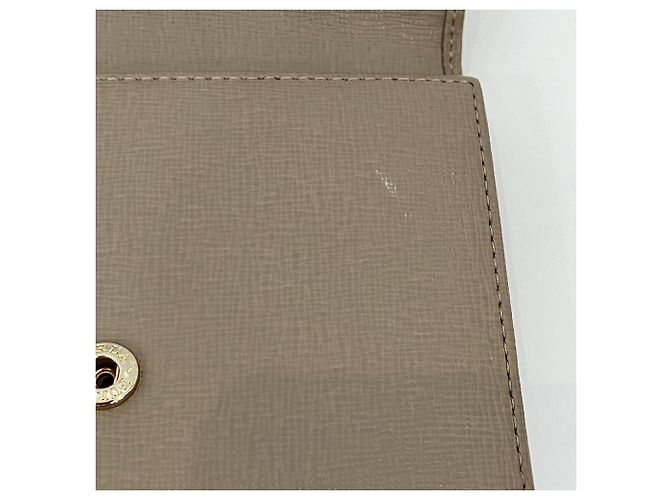 Furla Leather Trifold Compact Wallet Brown - view 11