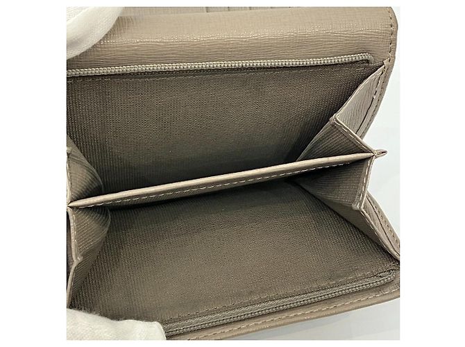 Furla Leather Trifold Compact Wallet Brown - view 13