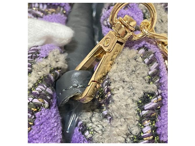 Autre Marque PULICATI Clutch mit Kette Lila - Ansicht 9