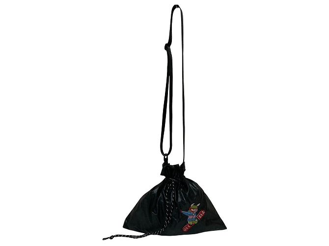Autre Marque Olleborebla Alberobello Nylon Shoulder Pouch Schwarz - Ansicht 11