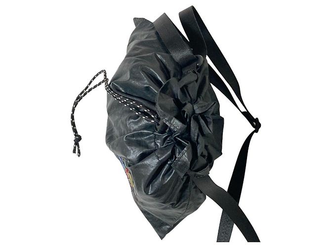 Autre Marque Olleborebla Alberobello Nylon Shoulder Pouch Schwarz - Ansicht 4