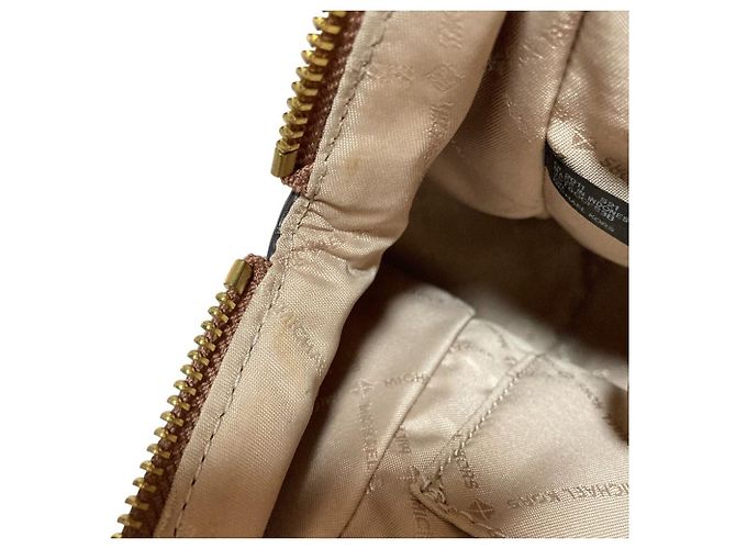 Borsa Tote 2 vie Michael Kors Charlotte Marrone Bianco - vista 17