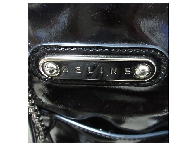 Céline Borsa Tote Celine con catena smaltata Nero - vista 6