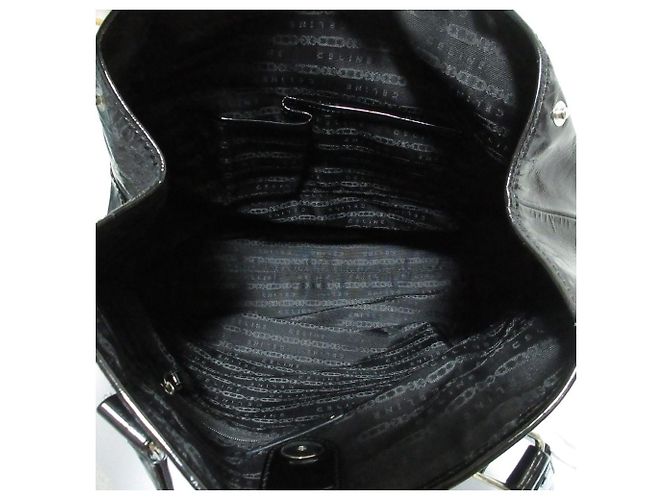 Céline Borsa Tote Celine con catena smaltata Nero - vista 7