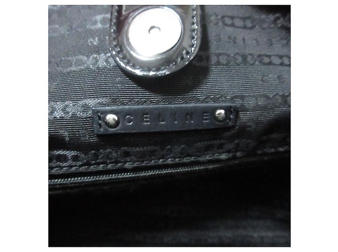 Céline Borsa Tote Celine con catena smaltata Nero - vista 9