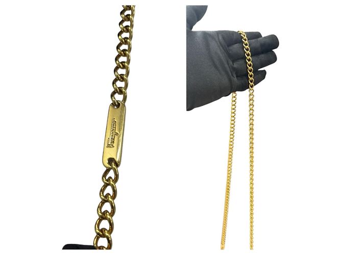 Borsa a spalla e clutch 2 vie Gancini in camoscio Salvatore Ferragamo Marrone - vista 5