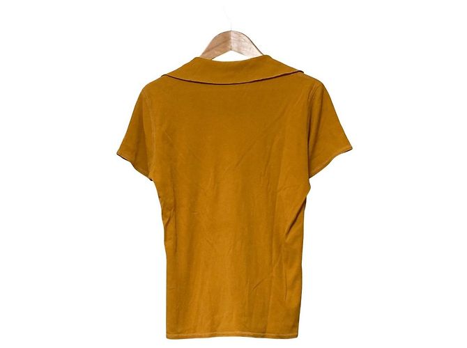 Autre Marque T-shirt a maniche corte con colletto JURGEN LEHL Giallo Senape - vista 3