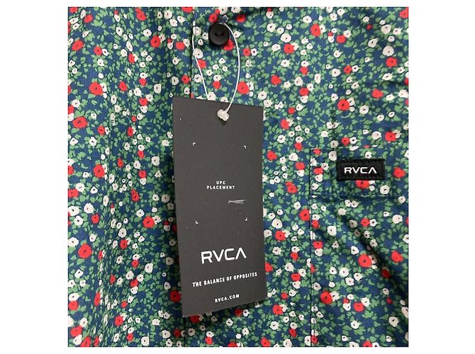 Autre Marque RVCA Blumenhemd Grün - Ansicht 4