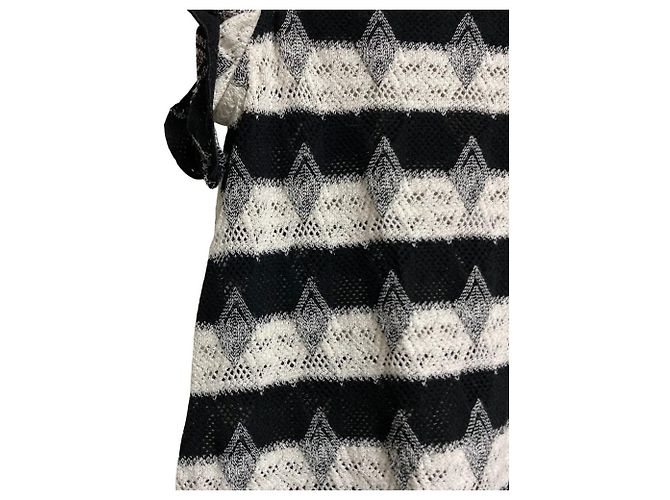 Autre Marque Max&Co. Crochet-Strickkleid Weiß - Ansicht 3