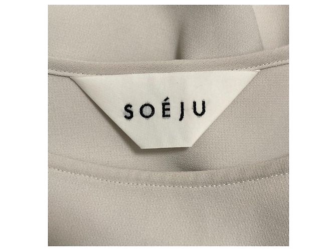 Autre Marque Blusa Cocoon con Maniche Francesi SOEJU Marrone Grigio - vista 4