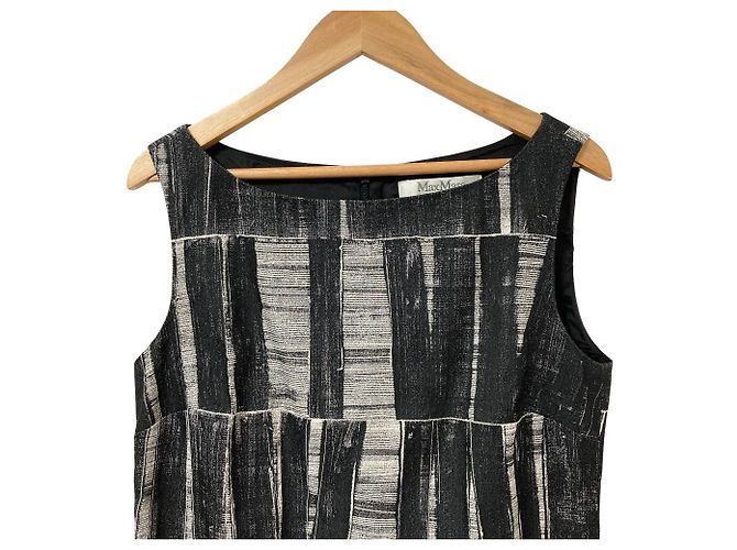 Abito senza maniche Max Mara Marrone Nero - vista 3