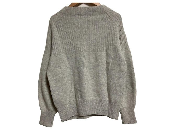 Autre Marque Pulôver de malha comprimento médio Kumikyoku Wool Fox Marrom - vista 2