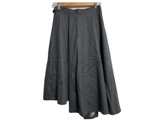 Autre Marque Falda midi cruzada ANAYI Castaño - vista 2