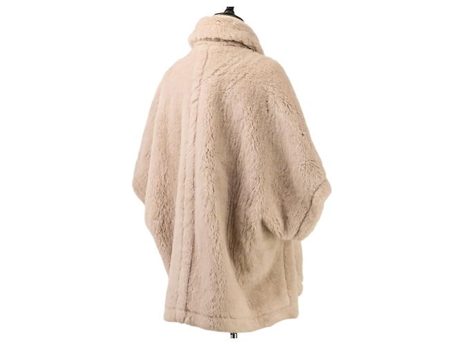 Capa de Lã Teddy Bear Max Mara Bege - vista 5