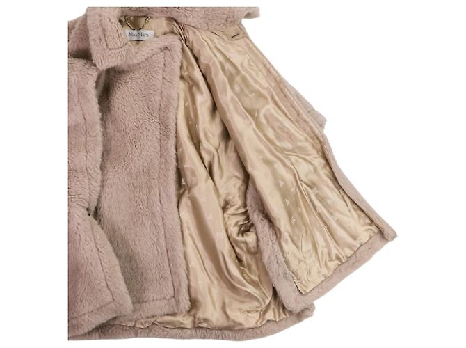 Capa de Lã Teddy Bear Max Mara Bege - vista 6