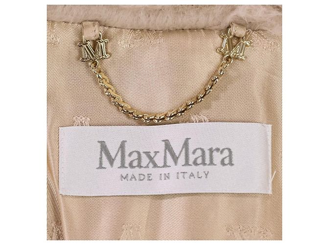Capa de Lã Teddy Bear Max Mara Bege - vista 8