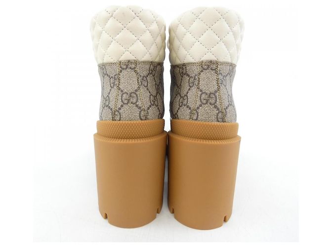 Gucci GG Supreme Boots Braun Beige - Ansicht 5