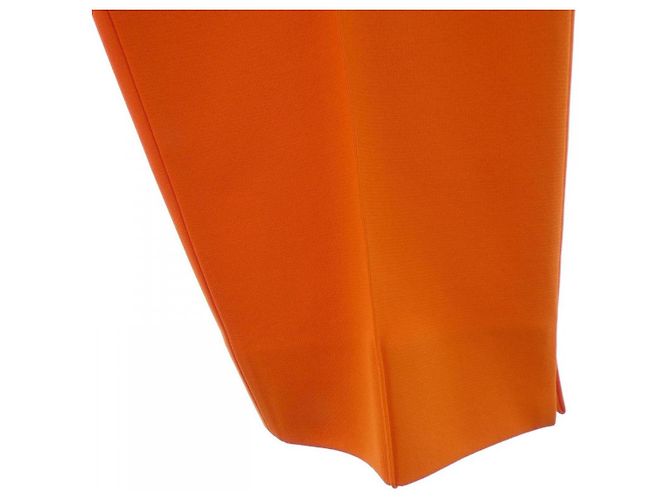 Hermès Pantaloni dritti Hermes Milano Jersey Arancione - vista 5