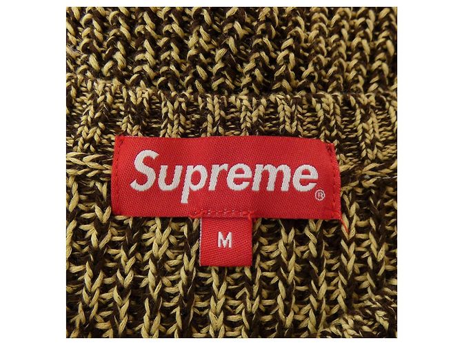 Camisola de malha canelada Melange Supreme Marrom - vista 4