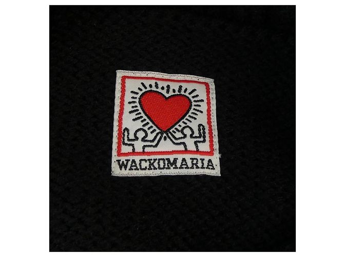 Autre Marque WACKO MARIA Punto de lana Negro Roja - vista 4