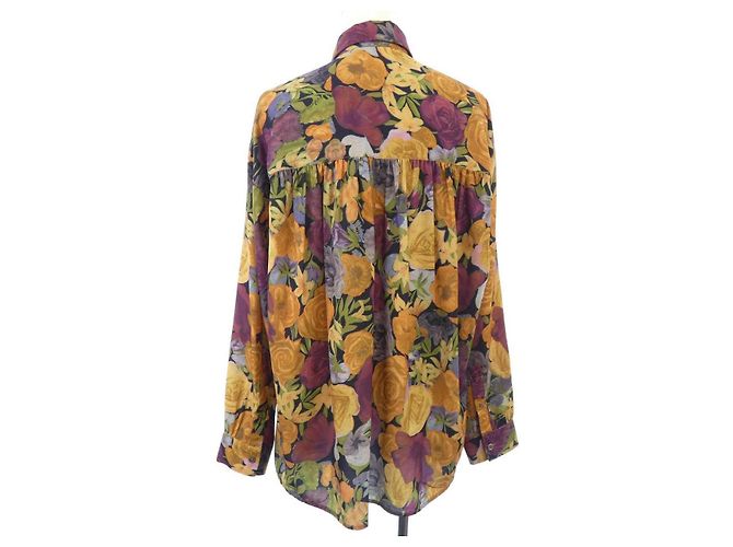 Autre Marque Camisa Vaporize Flower Preto Vermelho Laranja - vista 2