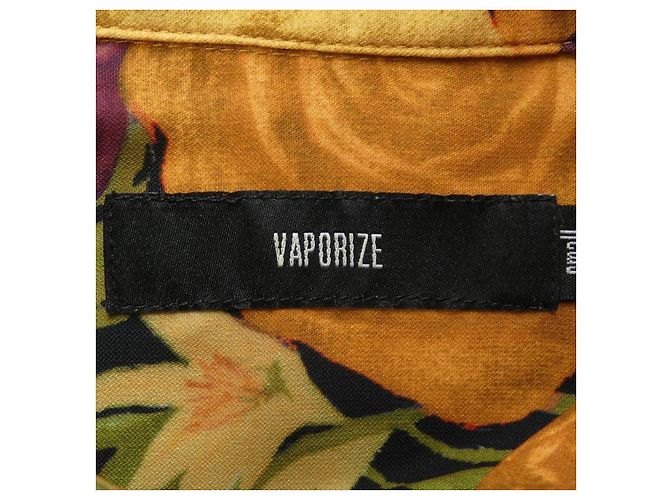 Autre Marque Camisa Vaporize Flower Preto Vermelho Laranja - vista 4