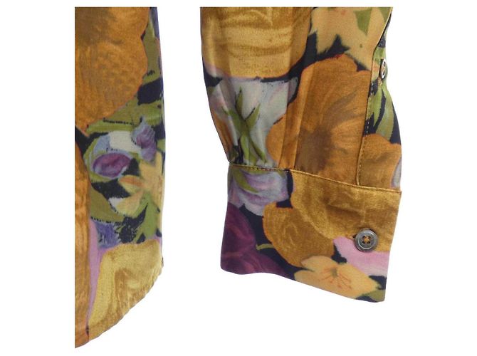 Autre Marque Camisa Vaporize Flower Preto Vermelho Laranja - vista 6