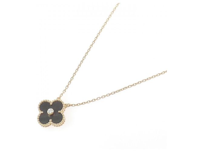 Collana Van Cleef & Arpels Vintage Alhambra 750 Pink Gold D'oro - vista 2