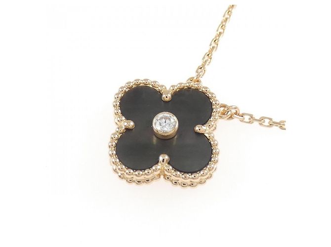 Collana Van Cleef & Arpels Vintage Alhambra 750 Pink Gold D'oro - vista 3