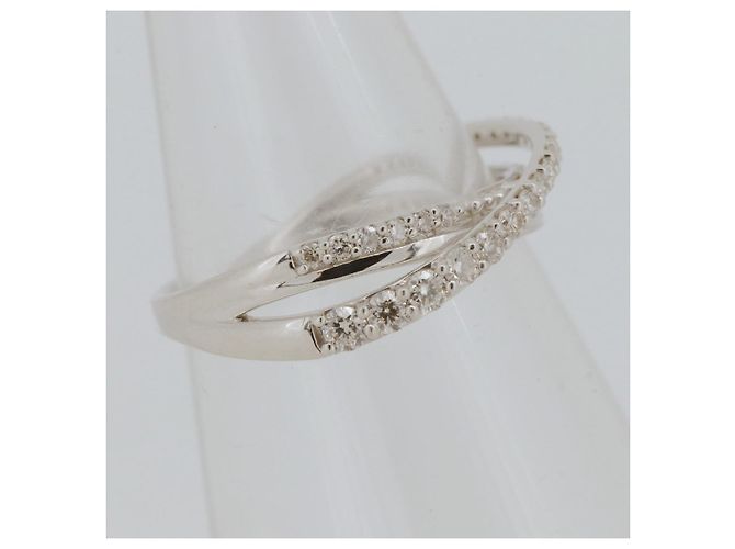 Autre Marque Estelle Pt900 Diamantring Silber - Ansicht 2