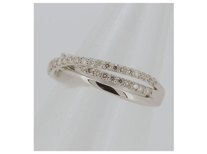 Autre Marque Estelle Pt900 Diamantring Silber - Ansicht 3