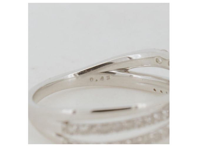 Autre Marque Estelle Pt900 Diamantring Silber - Ansicht 5