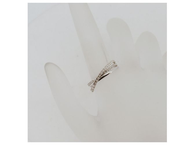 Autre Marque Estelle Pt900 Diamantring Silber - Ansicht 7