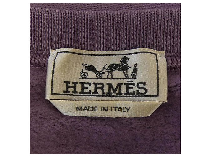 Hermès Sweatshirt de algodão Hermes Metallica Ocare Roxo - vista 4